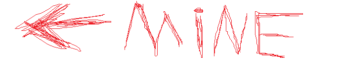 Big red arrow.